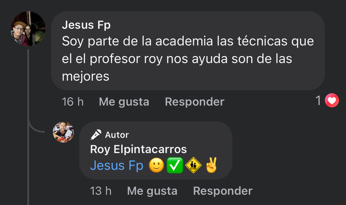 Testimonio de un alumno de Roy
