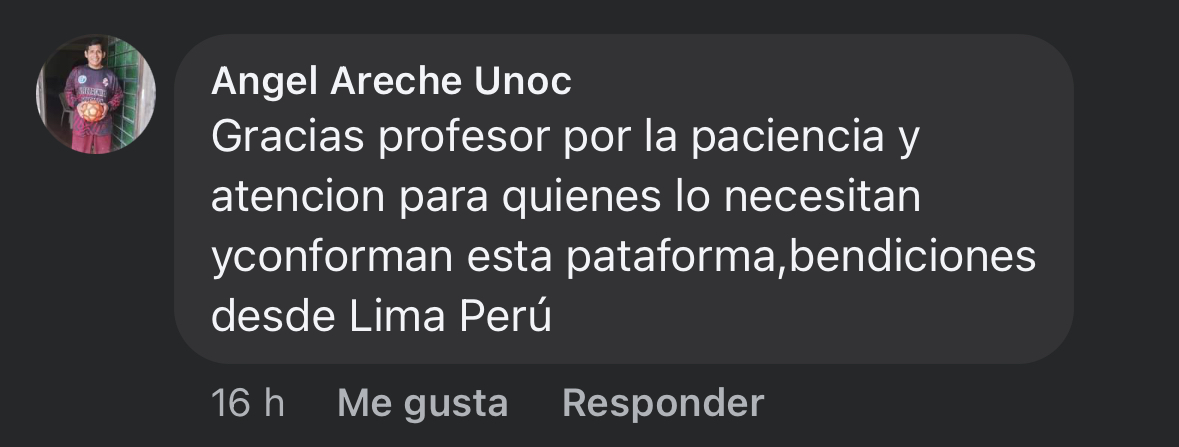 Testimonio de un alumno de Roy