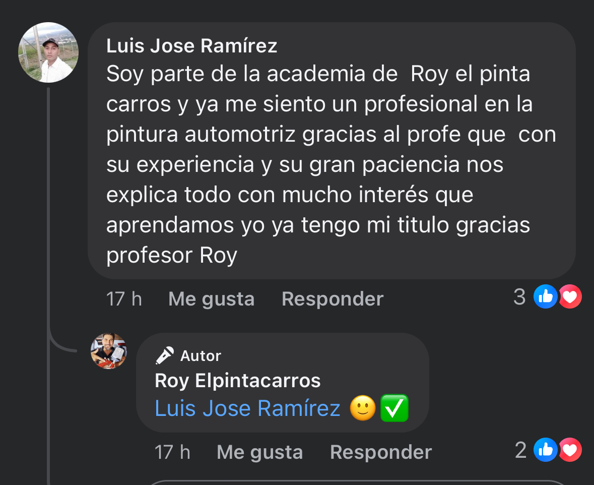 Testimonio de un alumno de Roy